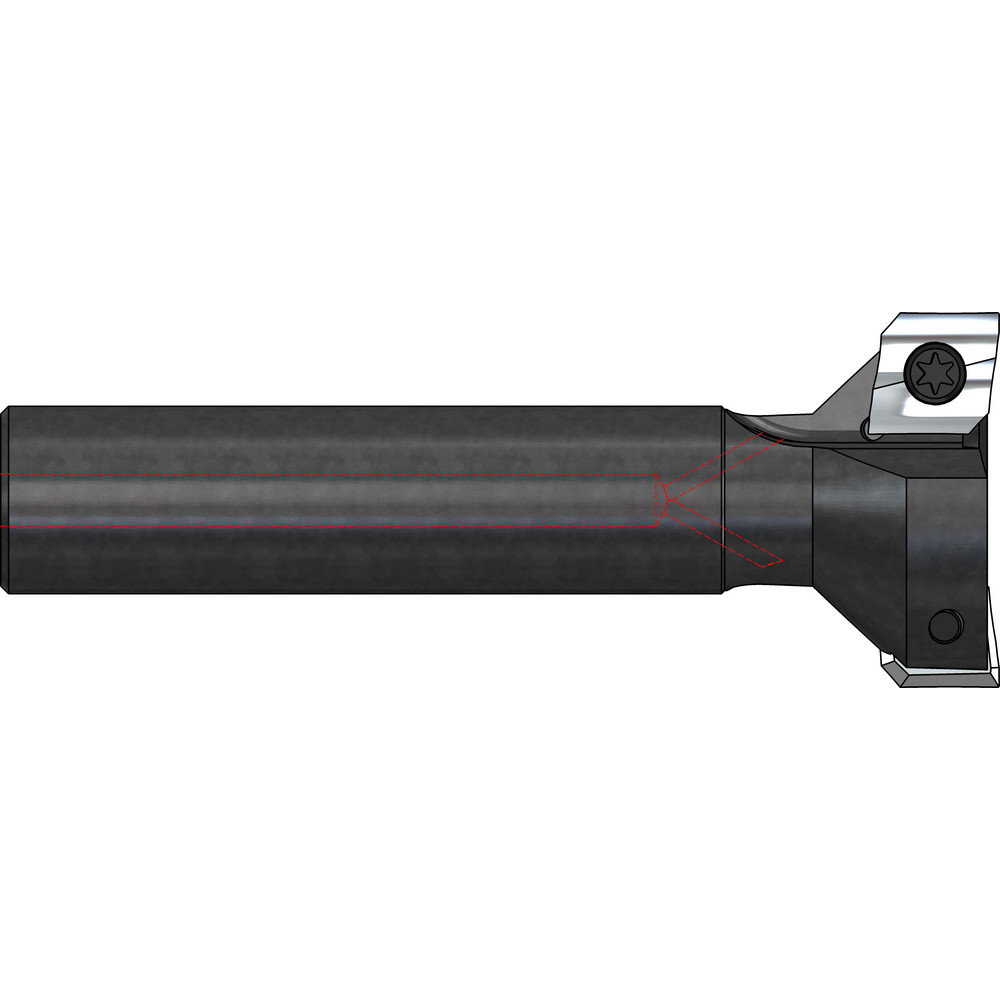 Ingersoll Cutting Tools Indexable High-Feed End Mill: 1TG1F-10032S1R01, 1" Cut Dia - 3029344
