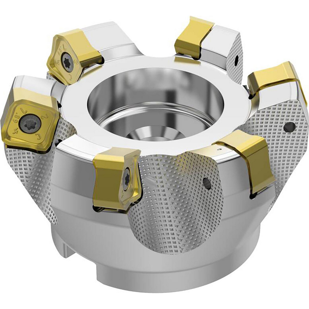 Seco 3" Cut Dia, 1" Arbor Hole, 0.315" Max Depth of Cut, 71° Indexable Chamfer & Angle Face Mill - 03241911