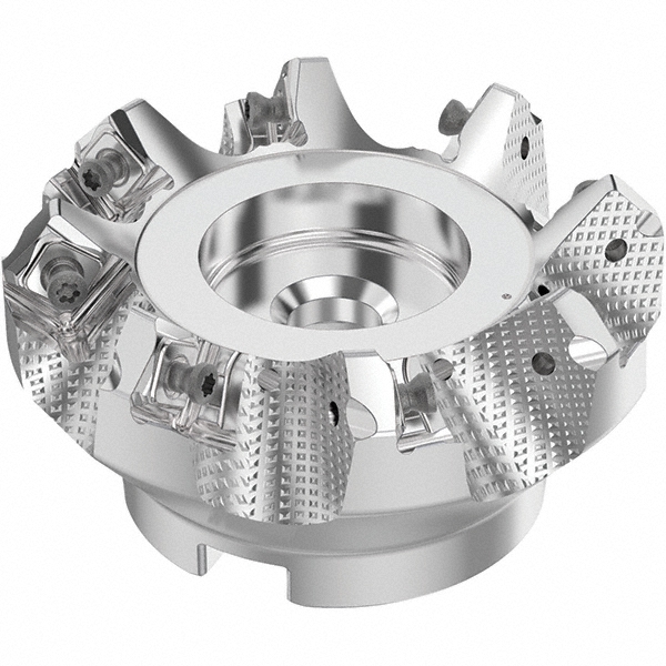 Seco 3" Cut Dia, 1" Arbor Hole, 0.315" Max Depth of Cut, 71° Indexable Chamfer & Angle Face Mill - 03241911