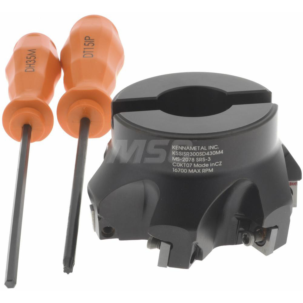 Kennametal 3" Cut Dia, 1" Arbor Hole Dia, 0.361" Max Depth, Indexable Square-Shoulder Face Mill - 1024931