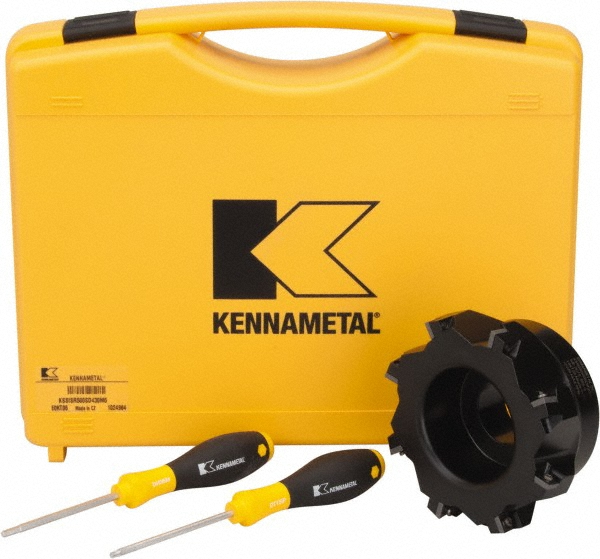 Kennametal 3" Cut Dia, 1" Arbor Hole Dia, 0.361" Max Depth, Indexable Square-Shoulder Face Mill - 1024931