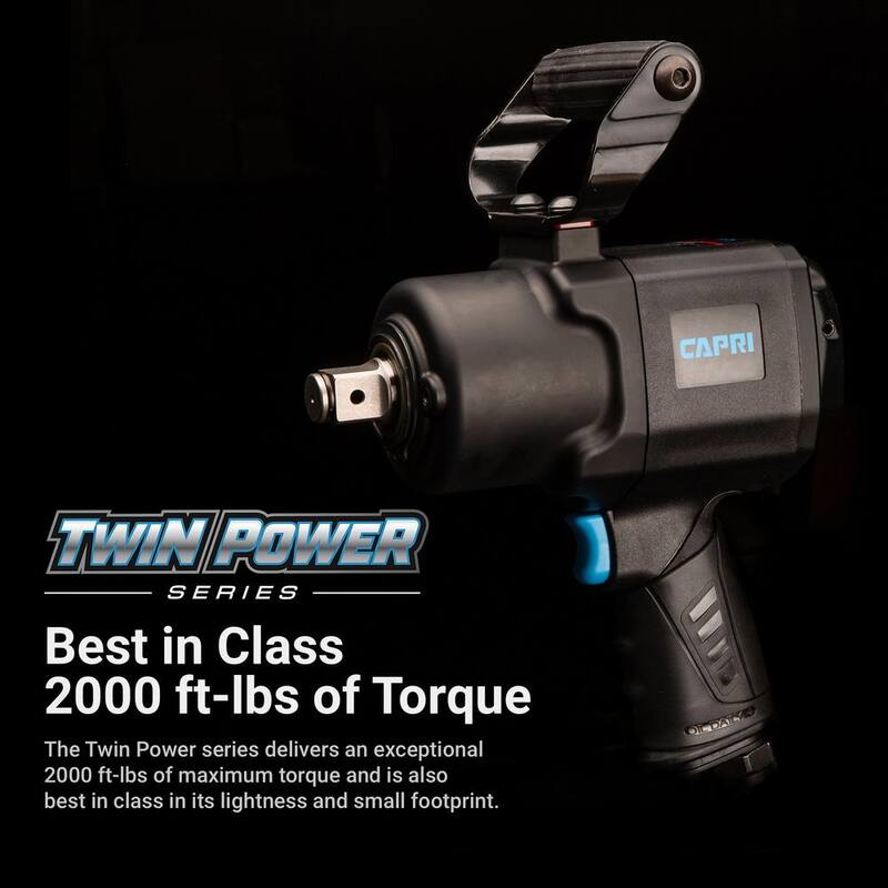 Capri Tools 2000 ft. lbs. 1 in. Twin Power Drive Air Impact Wrench - CP35215