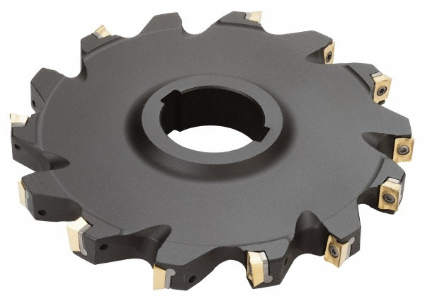 Iscar Indexable Slotting Cutter: 1/2" Cutting Width, 5" Cutter Dia, Arbor Connection, 1.3100" Depth of Cut - 3101048