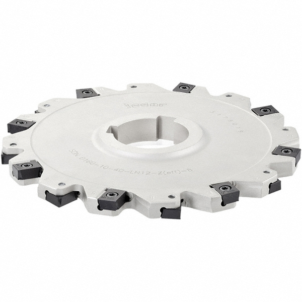 Iscar Indexable Slotting Cutter: 1/2" Cutting Width, 5" Cutter Dia, Arbor Connection, 1.3100" Depth of Cut - 3101048