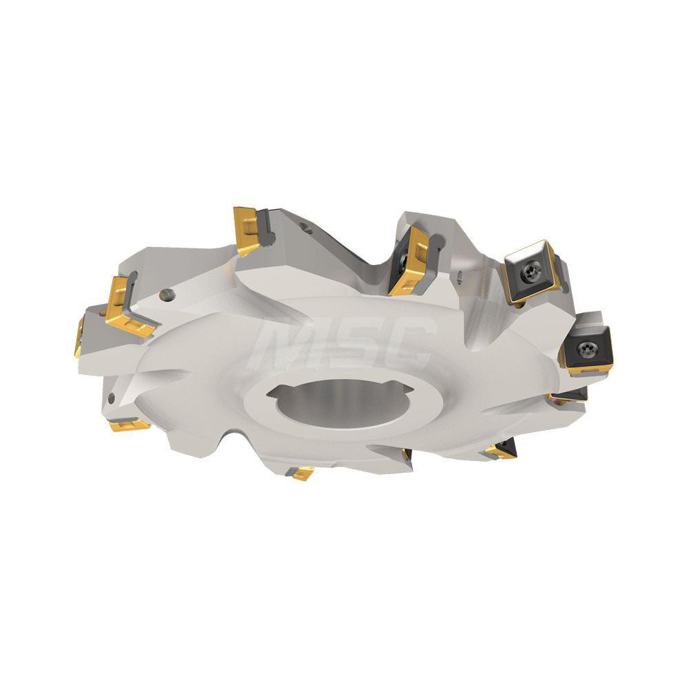 Iscar Indexable Slotting Cutter: 1/2" Cutting Width, 5" Cutter Dia, Arbor Connection, 1.3100" Depth of Cut - 3101048
