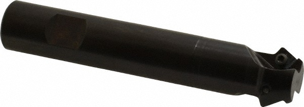 Seco 60° Lead Angle, 3/4" to 1.04" Cut Dia, 3/4" Shank Dia, Indexable & Chamfer End Mill - 00070080
