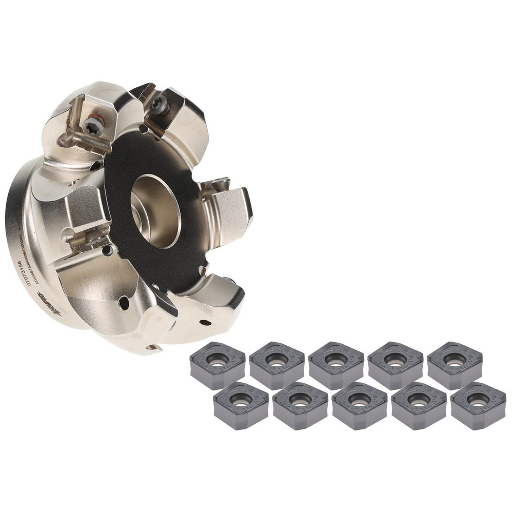 Accupro Indexable Chamfer & Angle Face Mills: Minimum Cutting Diameter (Decimal Inch): 4.0000; Minimum Cutting Diameter (Inch): 4 - 07073208/54054705