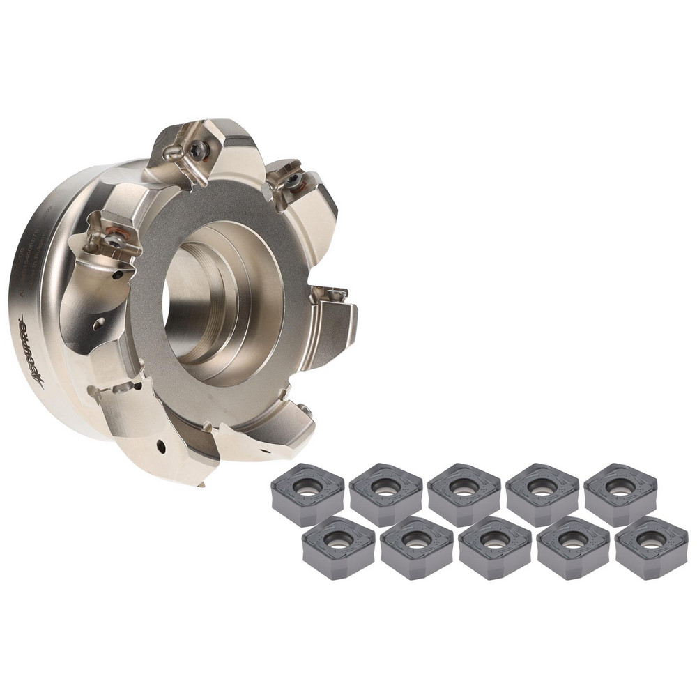 Accupro Indexable Chamfer & Angle Face Mills: Minimum Cutting Diameter (Decimal Inch): 4.0000; Minimum Cutting Diameter (Inch): 4 - 07073208/54054705