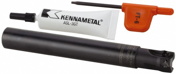 Tungaloy Indexable Square-Shoulder End Mill: EPS11050RLU, 1/2" Cut Dia, 0.417" Max Depth of Cut, 5/8" Dia Cylindrical Shank - 6843441
