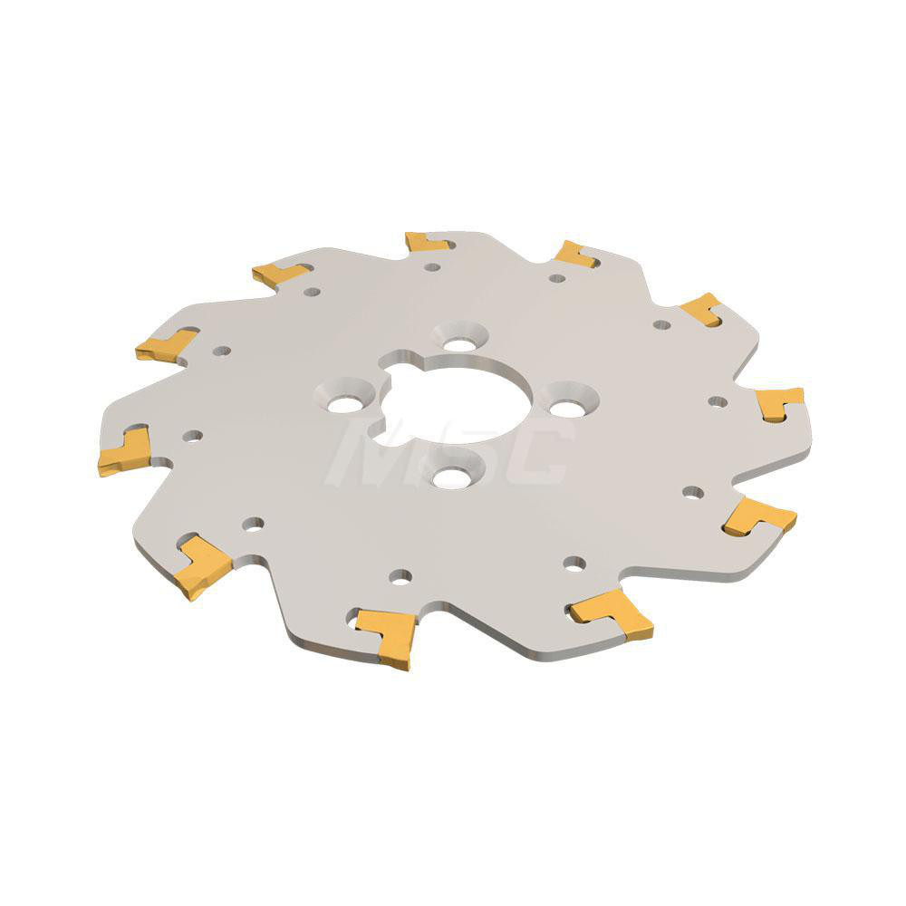 Seco Indexable Slotting Cutter: 0.0980" Cutting Width, 3.1500" Cutter Dia, Combimaster Connection, 0.9490" Depth of Cut, Right Hand - 03054406