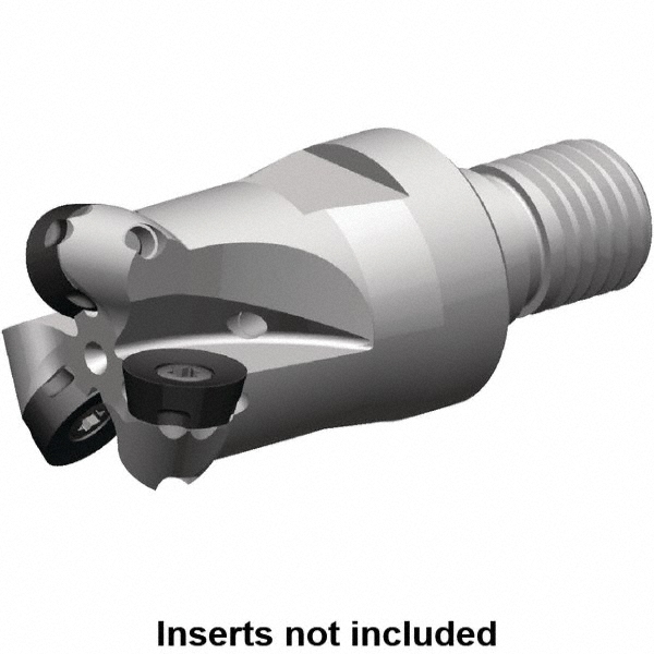 Seco Indexable Copy End Mill: 0.512" Cut Dia, Through Coolant - 02949605