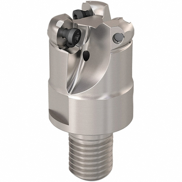 Seco Indexable Copy End Mill: 0.512" Cut Dia, Through Coolant - 02949605