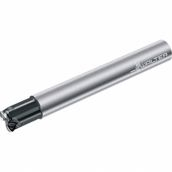 Tungaloy Indexable High-Feed End Mill: EXN03R087U0075-02, Cylindrical Shank - 6715183