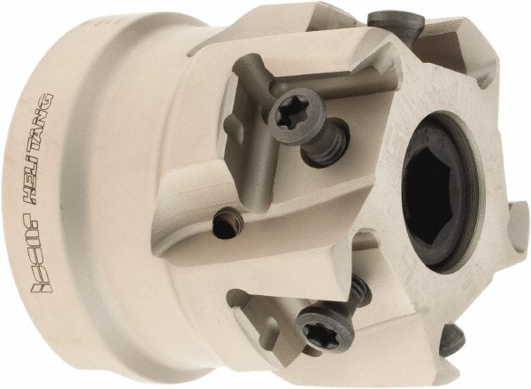 Iscar 4" Cut Dia, 1-1/2" Arbor Hole Dia, 0.492" Max Depth, Indexable Square-Shoulder Face Mill - 3105324