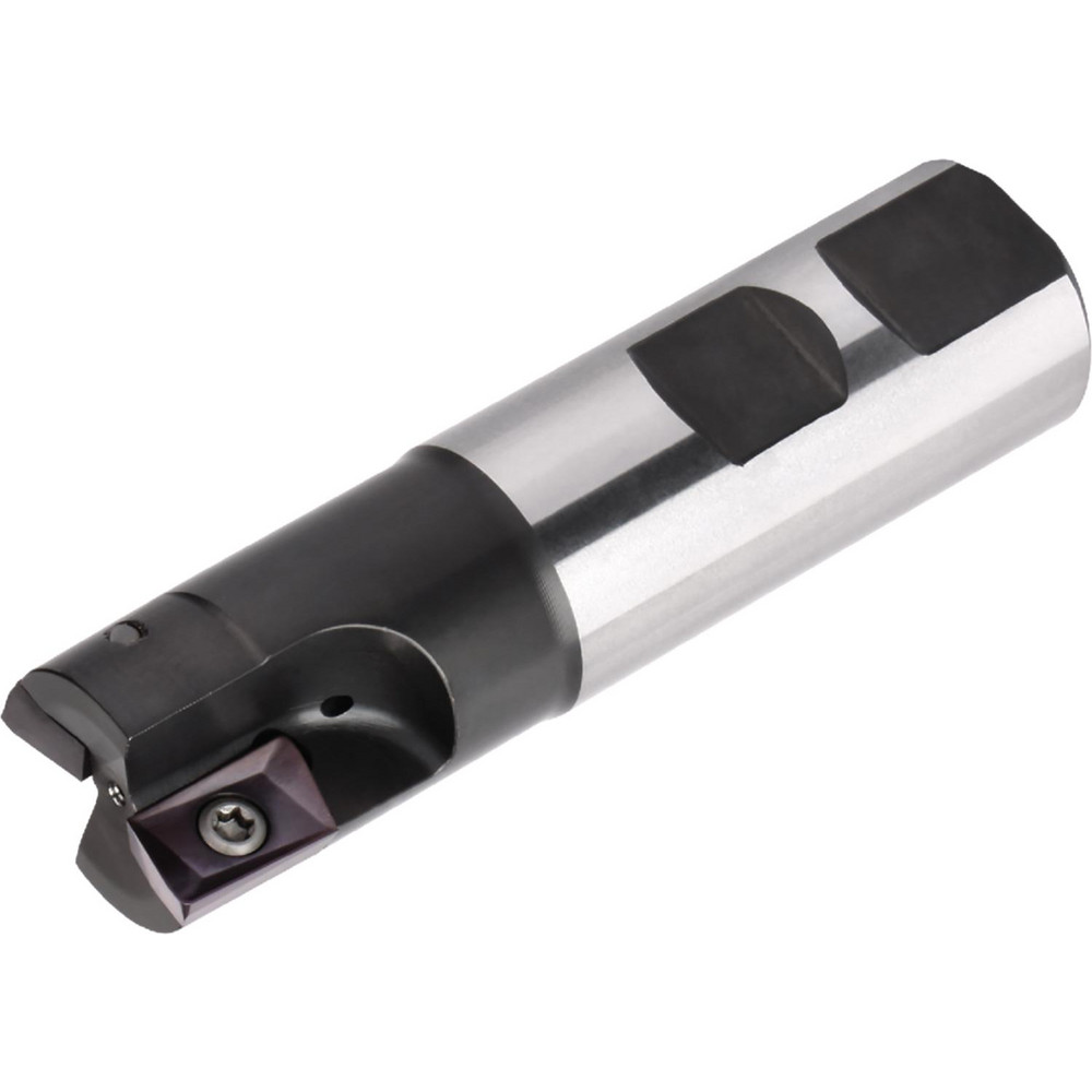 Ceratizit Indexable Square-Shoulder End Mill: C211.40.R.04-15-B32-50, 40 mm Cut Dia, 14 mm Max Depth of Cut, 32 mm Dia Weldon Flat Shank - 50747040