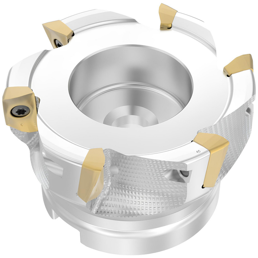 Tungaloy 80mm Cut Dia, 27mm Arbor Hole Dia, Indexable Square-Shoulder Face Mill - 6999398