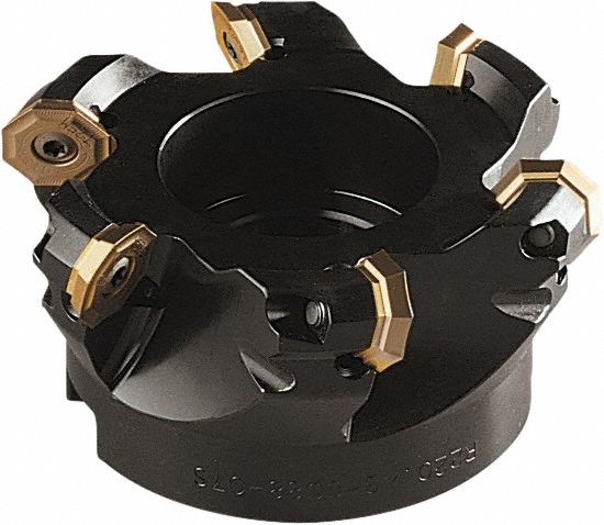 Seco 92mm Cut Dia, 27mm Arbor Hole, 5mm Max Depth of Cut, 43° Indexable Chamfer & Angle Face Mill - 00090771