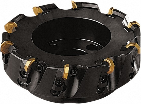 Seco 92mm Cut Dia, 27mm Arbor Hole, 5mm Max Depth of Cut, 43° Indexable Chamfer & Angle Face Mill - 00090771