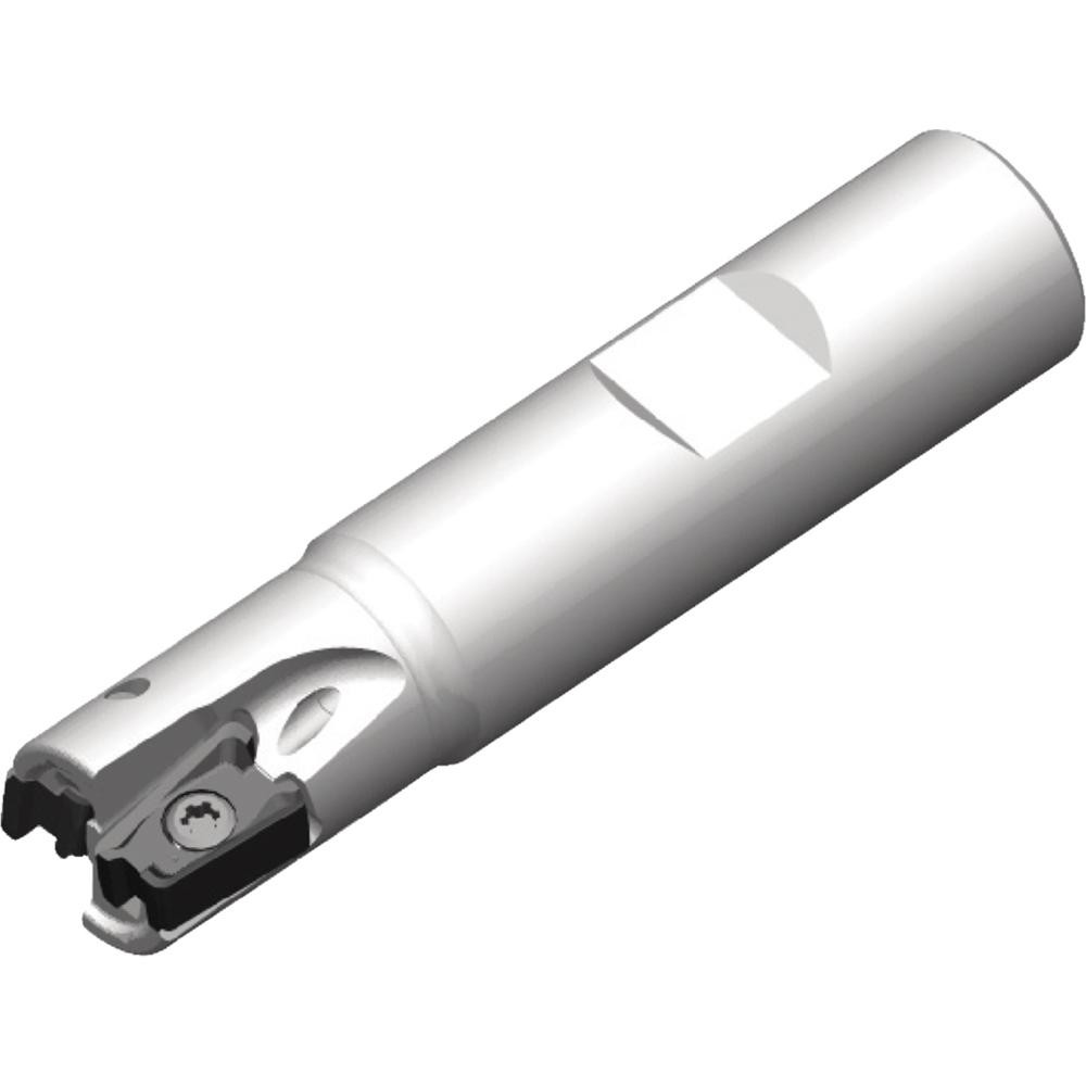 Widia Indexable Square-Shoulder End Mill: VSM490D062Z02W062XN10, 27/32" Max Depth of Cut, 5/8" Dia Weldon Flat Shank - 6425459