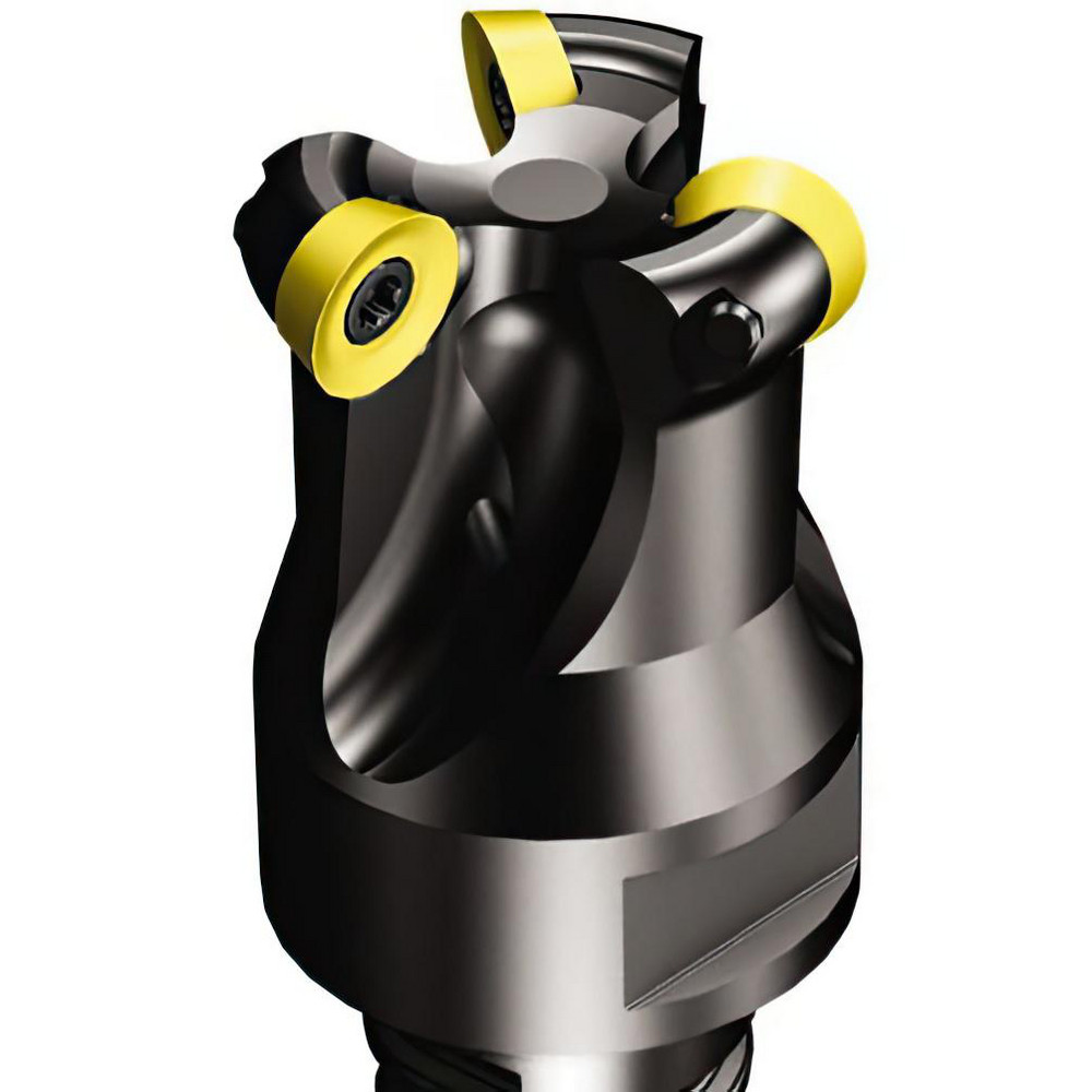 Sandvik Coromant Indexable Copy End Mill: 0.4724 to 0.9448" Cut Dia, 0.2362" Max Depth of Cut, Through Coolant - 6550019