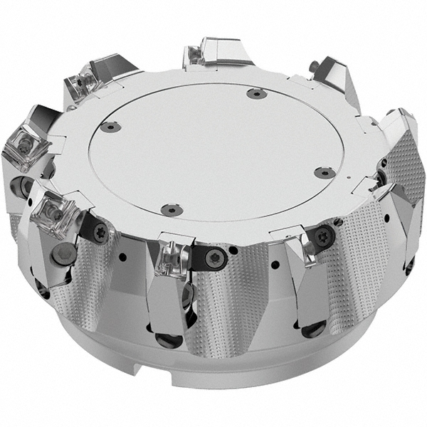 Seco 6.89" Max Cut Dia, 2" Arbor Hole, 0.236" Max Depth of Cut, 48° Indexable Chamfer & Angle Face Mill - 03213641