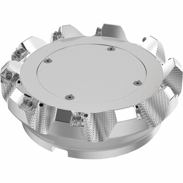 Seco 6.89" Max Cut Dia, 2" Arbor Hole, 0.236" Max Depth of Cut, 48° Indexable Chamfer & Angle Face Mill - 03213641
