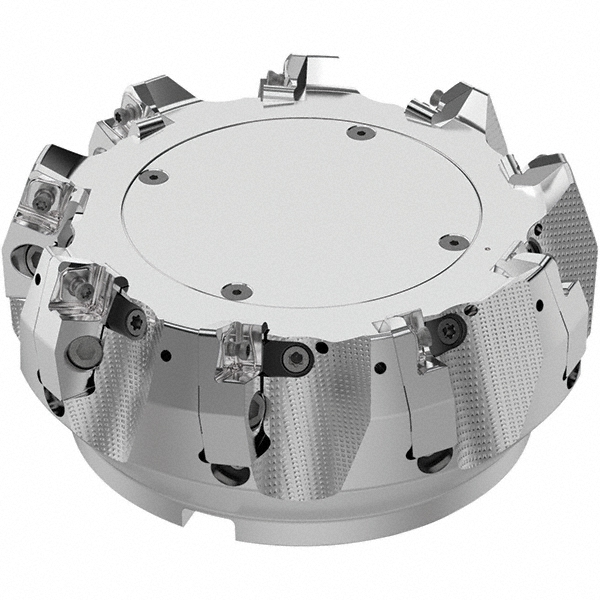 Seco 6.89" Max Cut Dia, 2" Arbor Hole, 0.236" Max Depth of Cut, 48° Indexable Chamfer & Angle Face Mill - 03213641