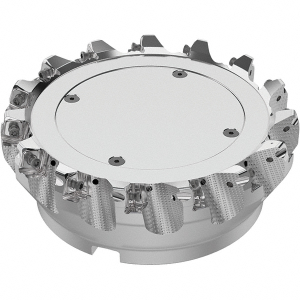 Seco 6.89" Max Cut Dia, 2" Arbor Hole, 0.236" Max Depth of Cut, 48° Indexable Chamfer & Angle Face Mill - 03213641