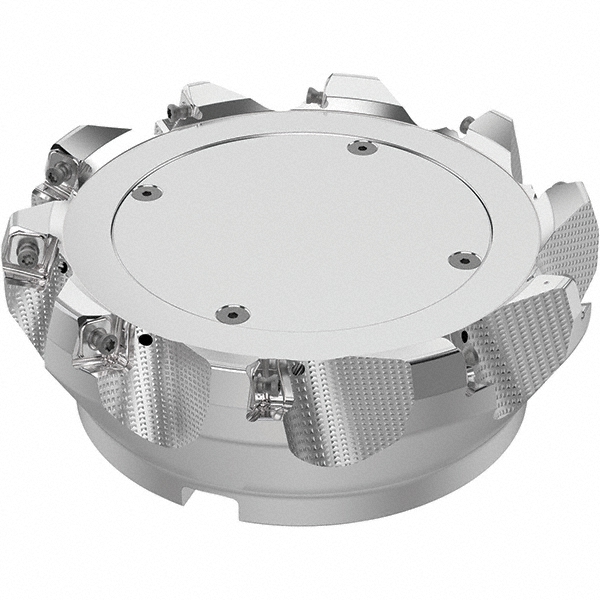 Seco 6.89" Max Cut Dia, 2" Arbor Hole, 0.236" Max Depth of Cut, 48° Indexable Chamfer & Angle Face Mill - 03213641