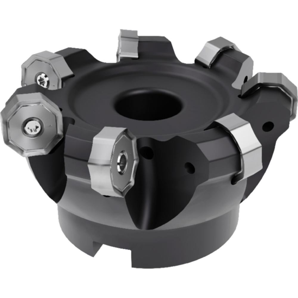 Widia Indexable Chamfer & Angle Face Mills; Minimum Cutting Dia (Decimal Inch): 3.0000; Maximum Cutting Dia (Inch): 3-27/64; Maximum Cutting Dia (Decimal Inch): 3.4225; Maximum Depth of Cut (Decimal Inch): 0.1457; Arbor Hole Dia (Decimal Inch): 1.0000; Lead Angle: 43.000 - 6921231