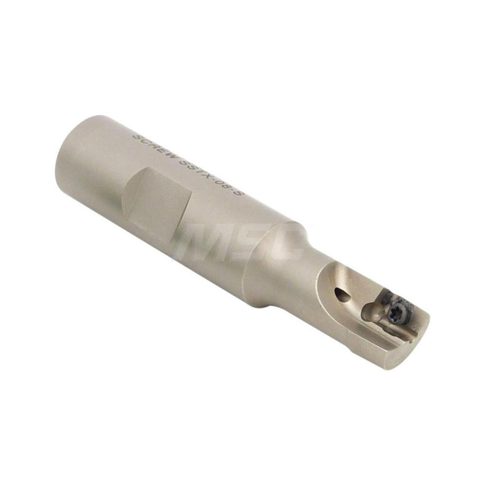 Dapra Indexable Square-Shoulder End Mill: SSEM0500-0625-R35-1, 1/2" Cut Dia, 0.35" Max Depth of Cut, 5/8" Dia Weldon Flat Shank - 20000C