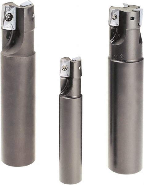 Dapra Indexable Square-Shoulder End Mill: SSEM0500-0625-R35-1, 1/2" Cut Dia, 0.35" Max Depth of Cut, 5/8" Dia Weldon Flat Shank - 20000C