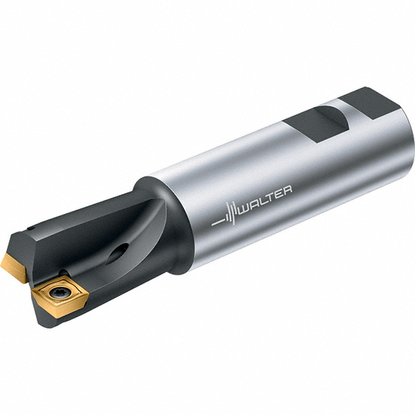 Walter Indexable Square-Shoulder End Mill: F4138.UT28.031.Z02.33, 1-1/4" Cut Dia, 1.3" Max Depth of Cut, T28 Modular Connection Shank - 5335556
