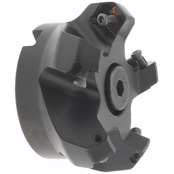 Kennametal 100.08mm Cut Dia, 1-1/4" Arbor Hole, 6.6mm Max Depth of Cut, 45° Indexable Chamfer & Angle Face Mill - 1817872