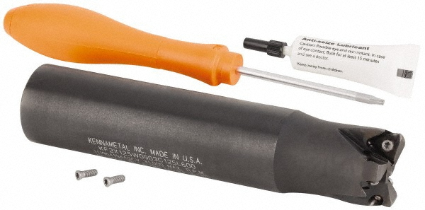 Kennametal Indexable High-Feed End Mill: KF2X35Z03A32WO09L200, Cylindrical Shank - 4113994