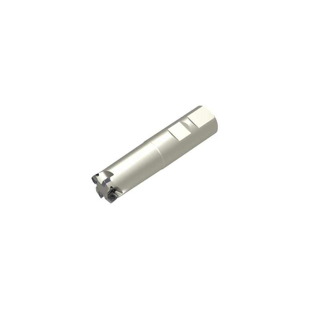 Ceratizit Indexable High-Feed Face Mill: 0.514 to 0.75" Cut Dia, 0.75" Arbor Hole - 5868127503