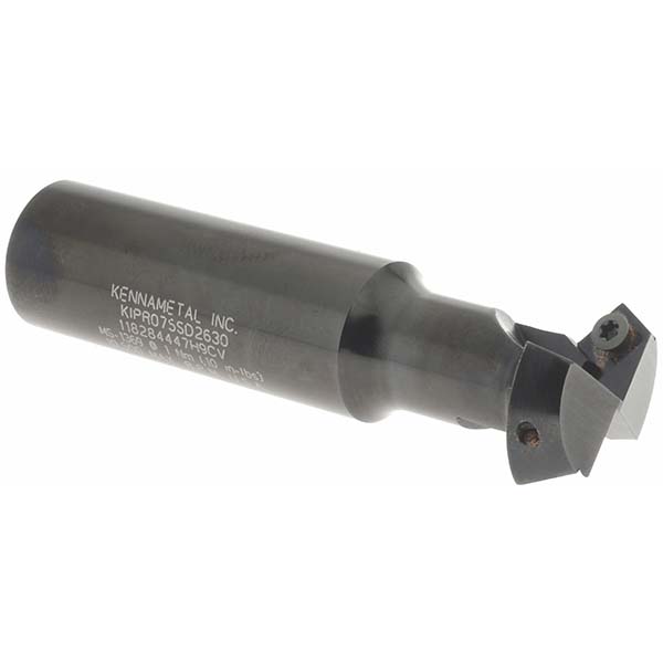 Kennametal 45° Lead Angle, 0.7" to 1.137" Cut Dia, 19.05mm Shank Dia, Indexable & Chamfer End Mill - 1023676