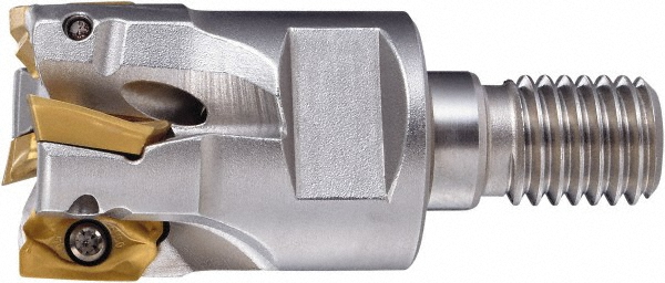 Ceratizit Indexable Square-Shoulder End Mill: GHSC.16.R.02-11, 16 mm Cut Dia, 10 mm Max Depth of Cut, 8" Dia Modular Connection Shank - 55107016