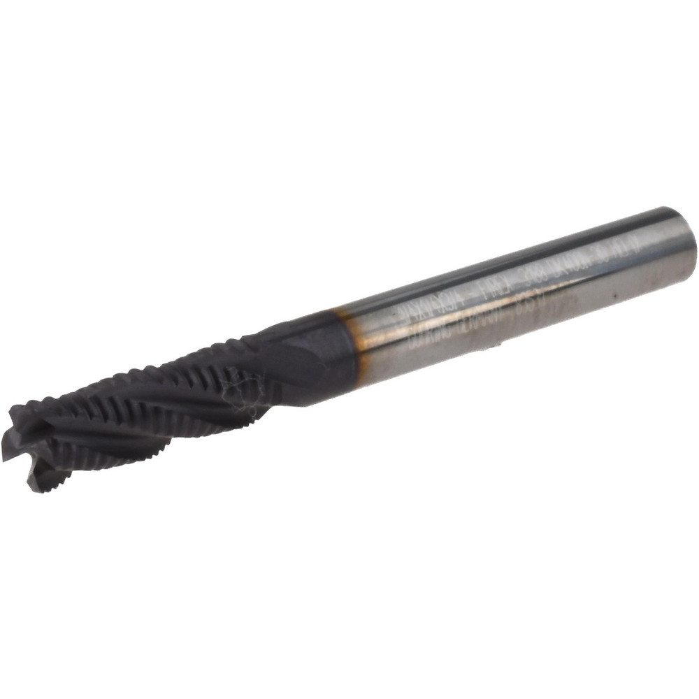 Kyocera Indexable Square-Shoulder End Mill: 1X1X6.015 2FL, 1" Cut Dia, 0.64" Max Depth of Cut, 1" Dia Weldon Flat Shank - OTM86403