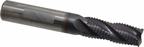 Kyocera Indexable Square-Shoulder End Mill: 1X1X6.015 2FL, 1" Cut Dia, 0.64" Max Depth of Cut, 1" Dia Weldon Flat Shank - OTM86403