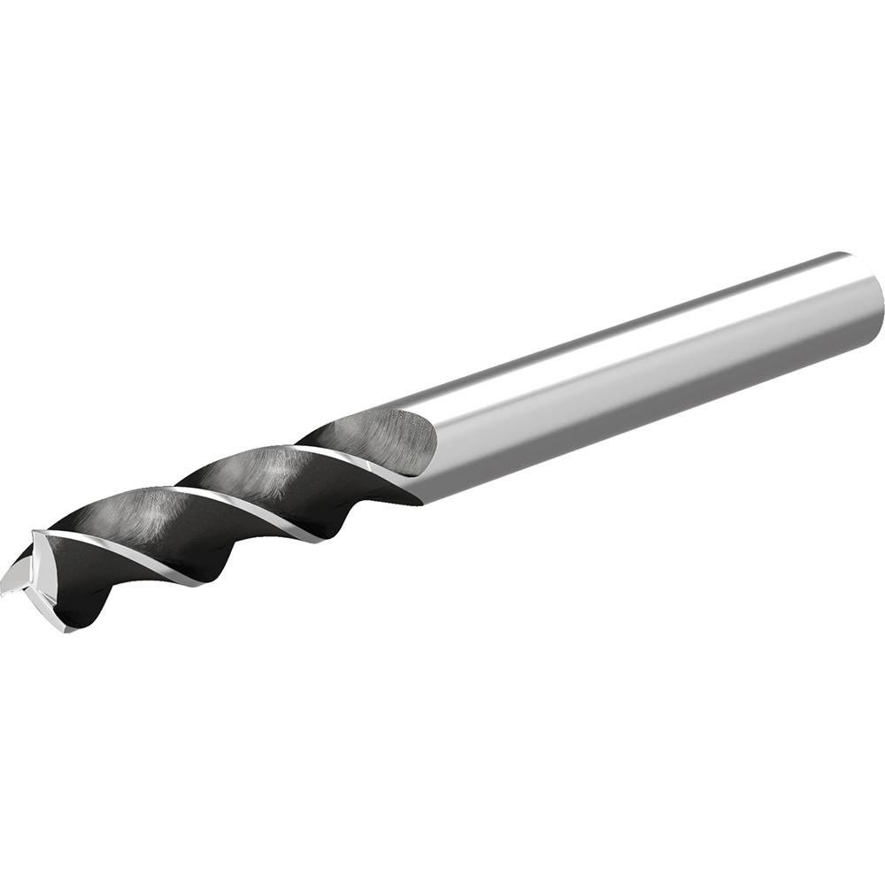 Kyocera Indexable Square-Shoulder End Mill: 1X1X6.015 2FL, 1" Cut Dia, 0.64" Max Depth of Cut, 1" Dia Weldon Flat Shank - OTM86403