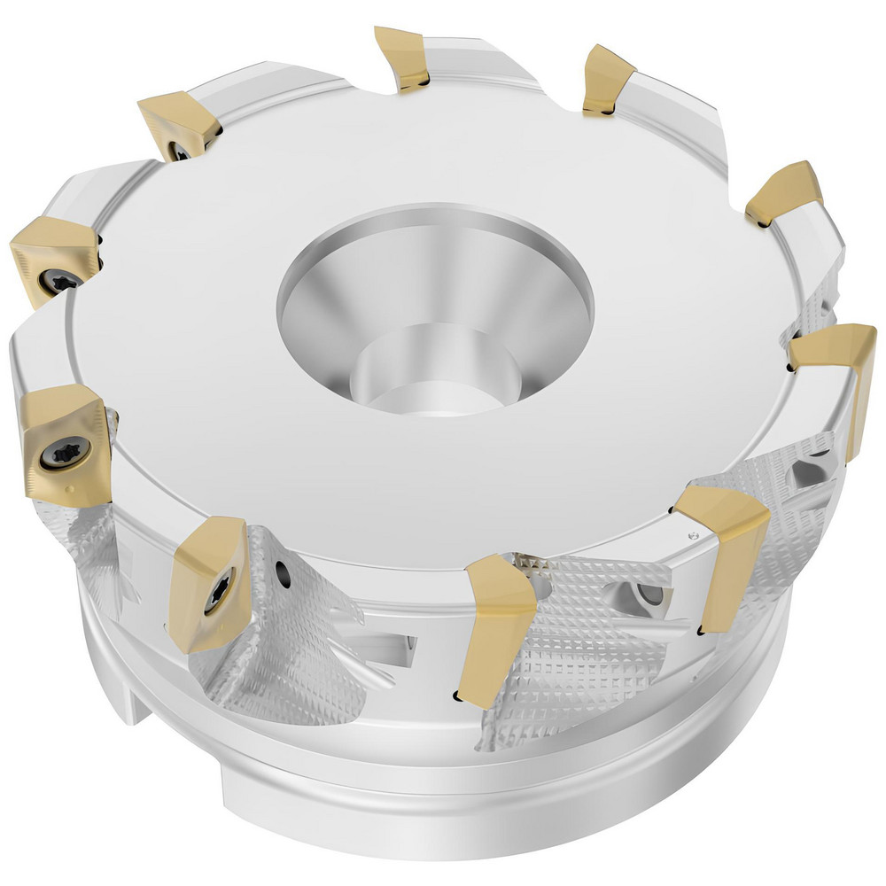 Seco Indexable Square-Shoulder Face Mill:  R220.69-04.00-XO16-10A,  4'' Cut Dia,  1.5000" Arbor Hole Dia, - 03336150