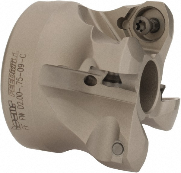 Iscar Indexable High-Feed Face Mill: 1.61 to 2" Cut Dia, 0.75" Arbor Hole - 3105715