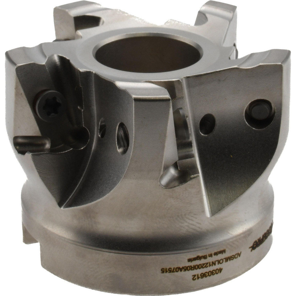Accupro Indexable Square-Shoulder Face Mill:  ADSMLOLN12200R05A07515,  0.7500" Arbor Hole Dia,  0.4700" Max Cutting Depth - 40303612