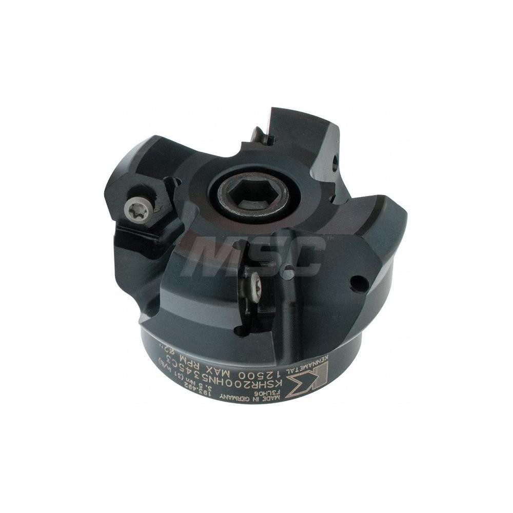 Kennametal 2" Cut Dia, 3/4" Arbor Hole, 4.51mm Max Depth of Cut, 45° Indexable Chamfer & Angle Face Mill - 3326850
