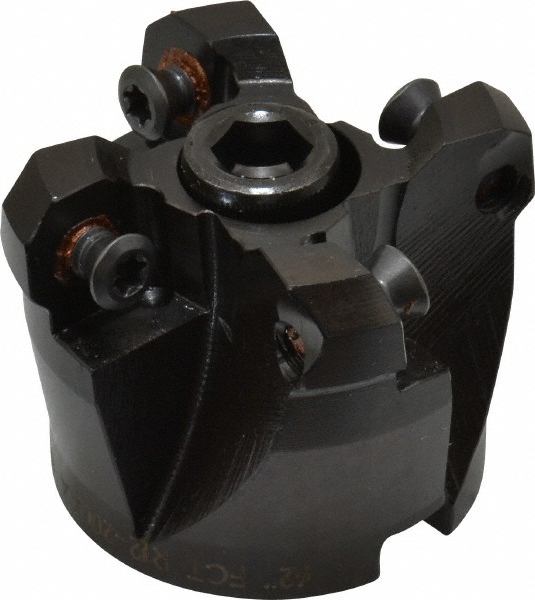 LMT 2" Cut Dia, 3/4" Arbor Hole, 0.63" Max Depth of Cut, 45° Indexable Chamfer & Angle Face Mill - 1950259