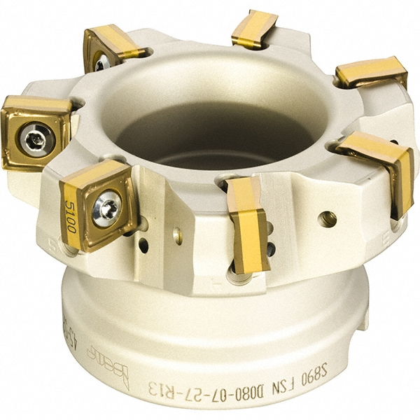 LMT 2" Cut Dia, 3/4" Arbor Hole, 0.63" Max Depth of Cut, 45° Indexable Chamfer & Angle Face Mill - 1950259
