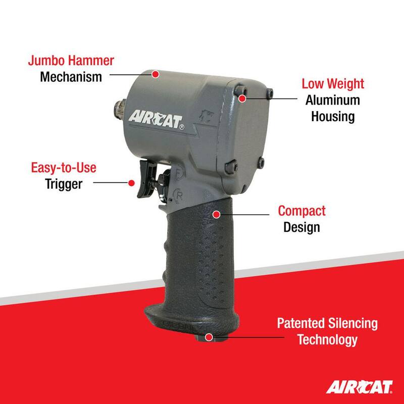 AIRCAT 1/2 in. Compact Impact Wrench - 1057-TH