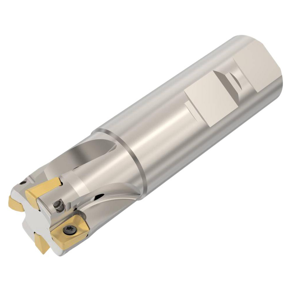 Seco Indexable Square-Shoulder End Mill: R217.69-01.00-3-10-4A, 1" Cut Dia, 0.354" Max Depth of Cut, 1" Dia Weldon Flat Shank - 02772713