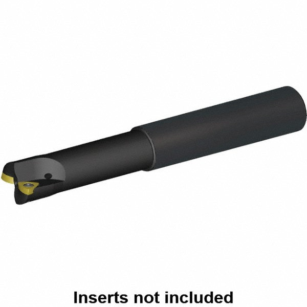 LMT Indexable High-Feed End Mill: ECPV07.75X30XM10, 3/4" Cut Dia, Modular Connection Shank - 9089007